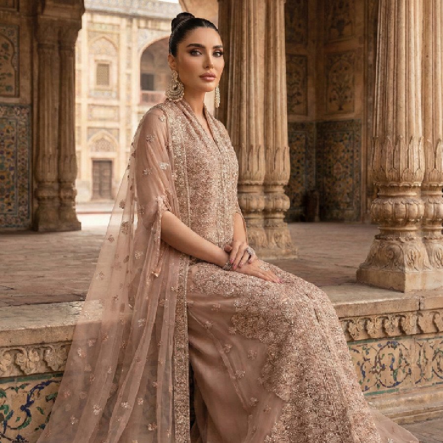Light Pink Kat Dana 3-Piece Kaftaan Suit
