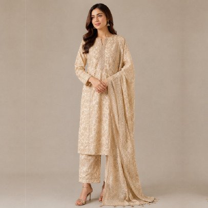Luxury Banarsi 3 Piece Suit with Dupatta